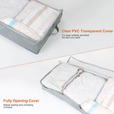 2-Piece: 70L Foldable Underbed Clothes Moisture Proof Zipped Organizer Storage & Organization - Tophatter Daily Deals