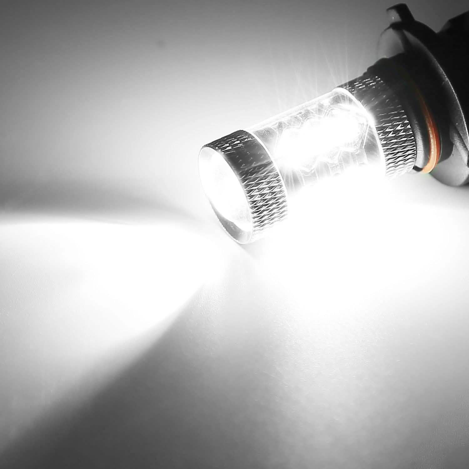 2-Piece: 980LM 80W 9006 HB4 LED Fog DRL Light Bulb Automotive - Tophatter Daily Deals