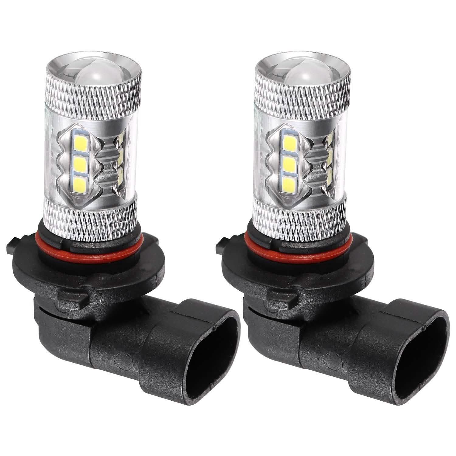 2-Piece: 980LM 80W 9006 HB4 LED Fog DRL Light Bulb Automotive - Tophatter Daily Deals