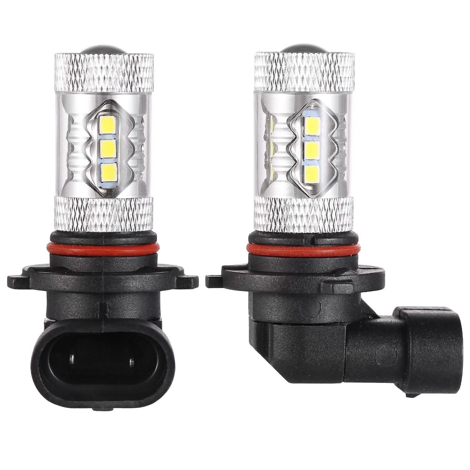 2-Piece: 980LM 80W 9006 HB4 LED Fog DRL Light Bulb Automotive - Tophatter Daily Deals