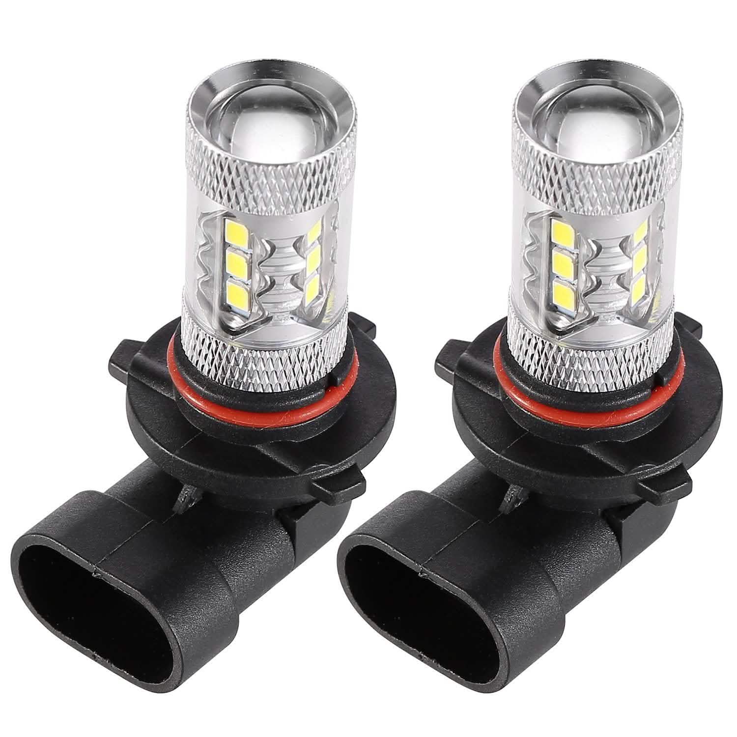 2-Piece: 980LM 80W 9006 HB4 LED Fog DRL Light Bulb Automotive - Tophatter Daily Deals