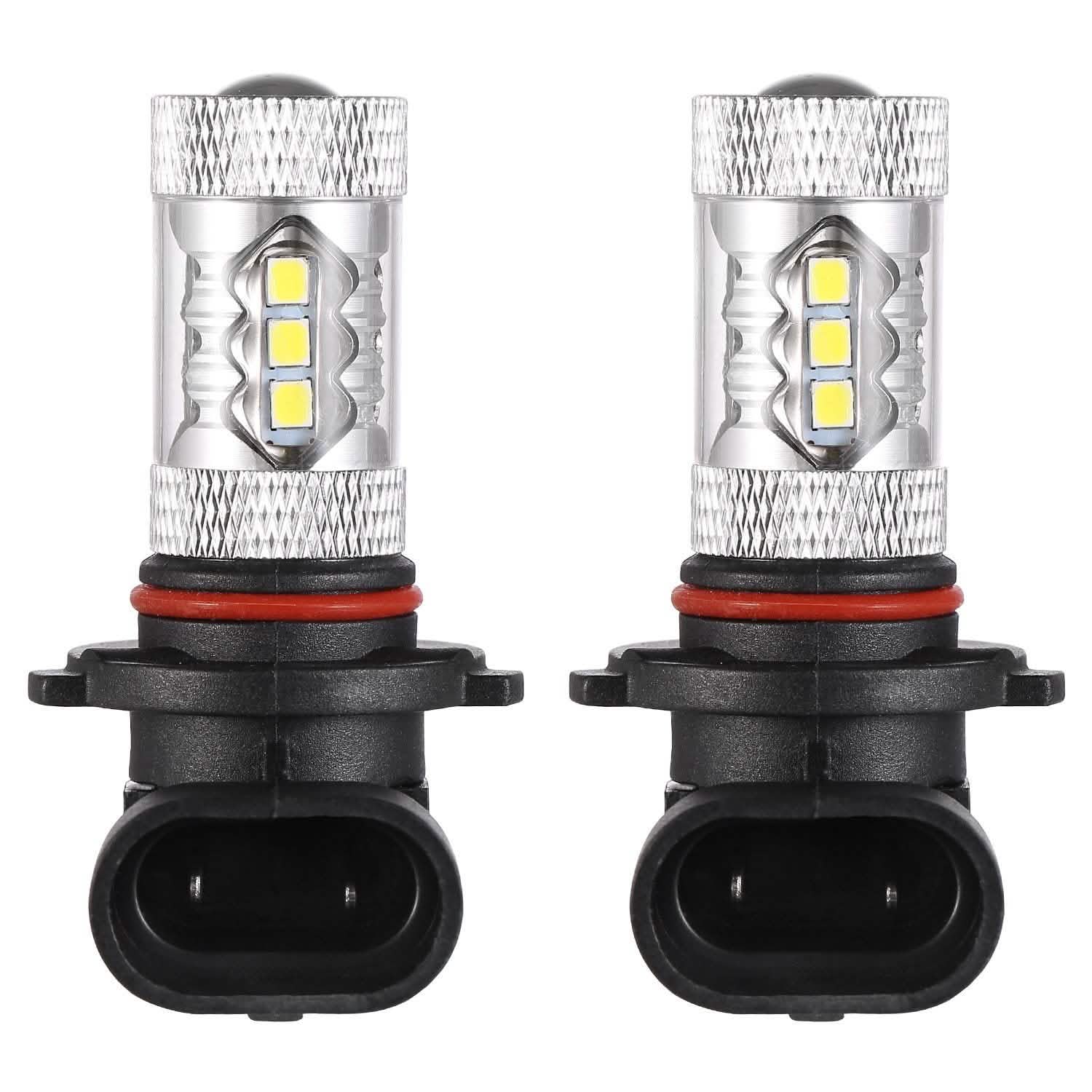 2-Piece: 980LM 80W 9006 HB4 LED Fog DRL Light Bulb Automotive - Tophatter Daily Deals