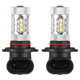2-Piece: 980LM 80W 9006 HB4 LED Fog DRL Light Bulb Automotive - Tophatter Daily Deals