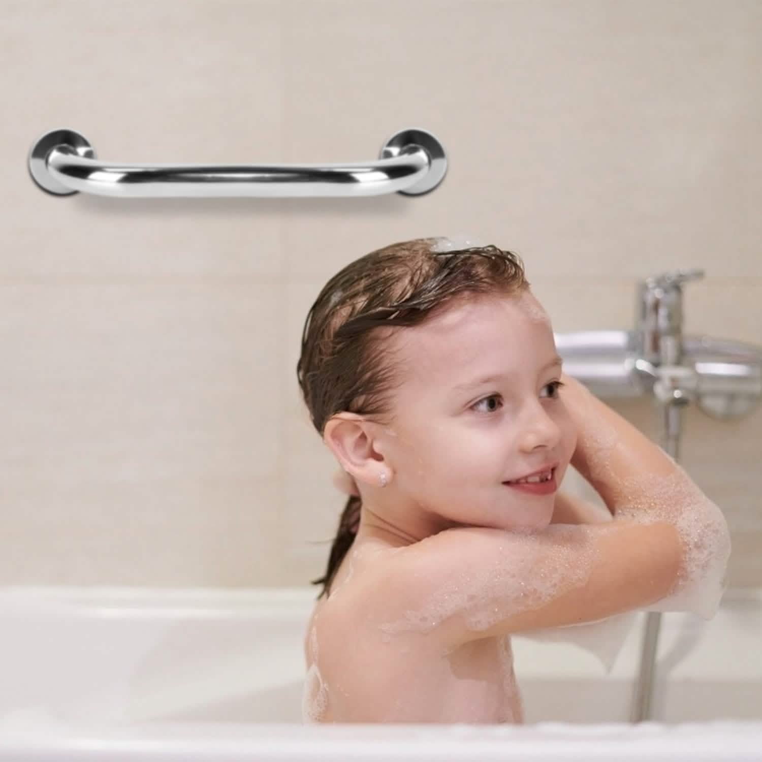 2-Piece: Bath Grab Bar Home Improvement - Tophatter Daily Deals