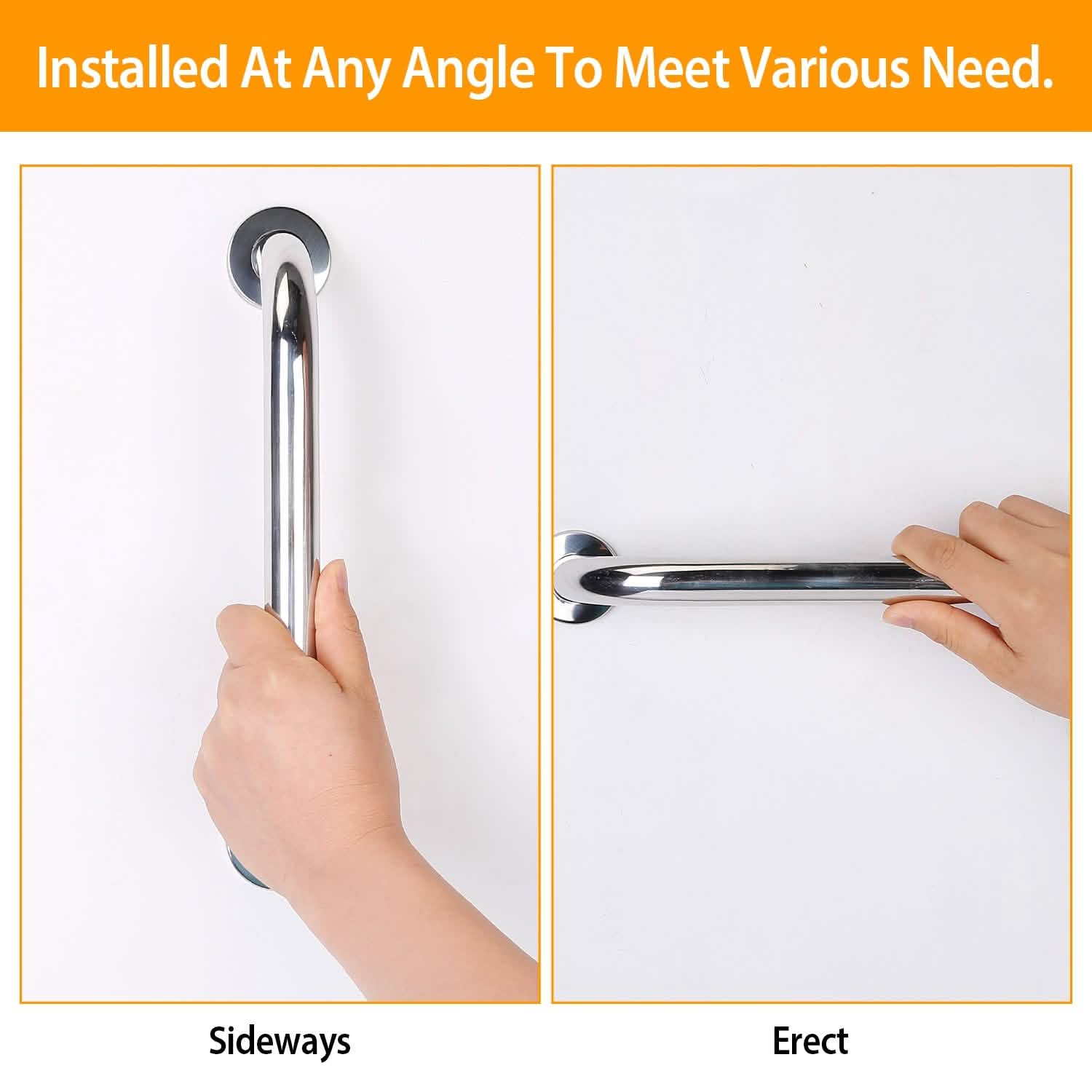 2-Piece: Bath Grab Bar Home Improvement - Tophatter Daily Deals