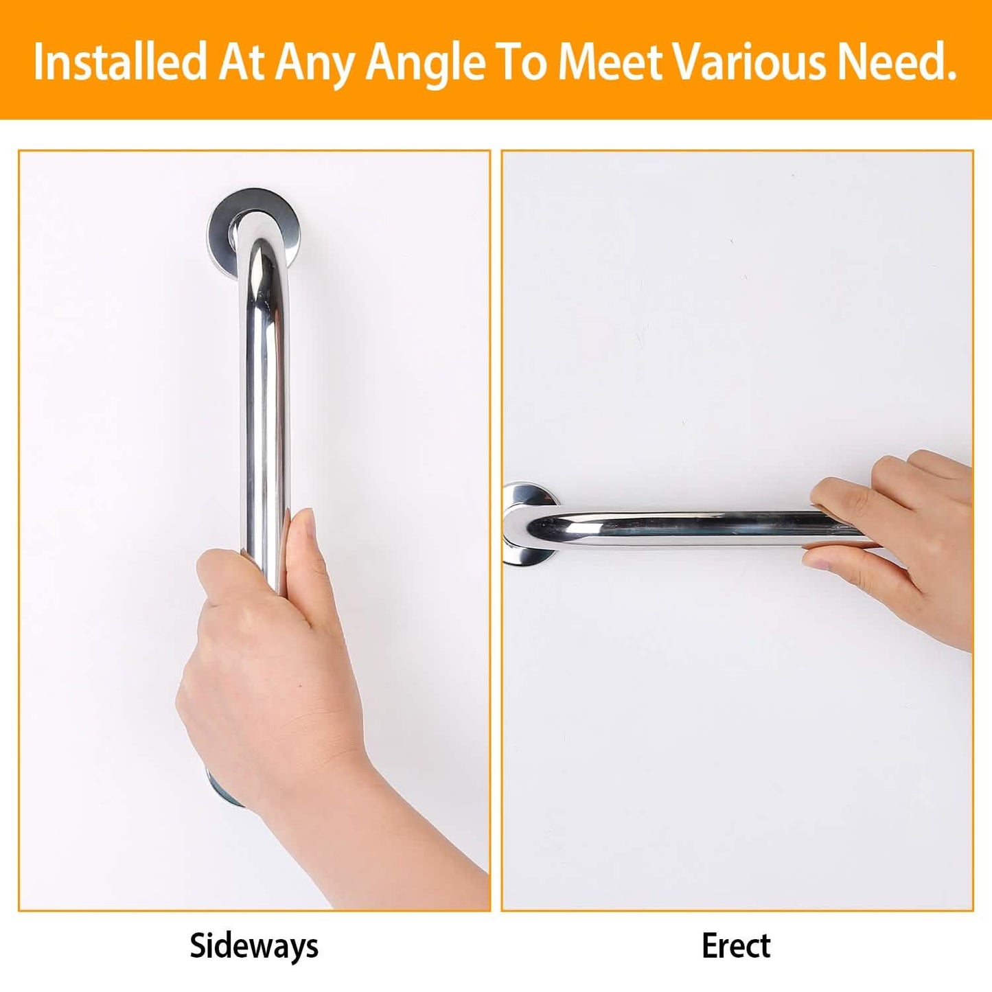 2-Piece: Bath Grab Bar Home Improvement - Tophatter Daily Deals