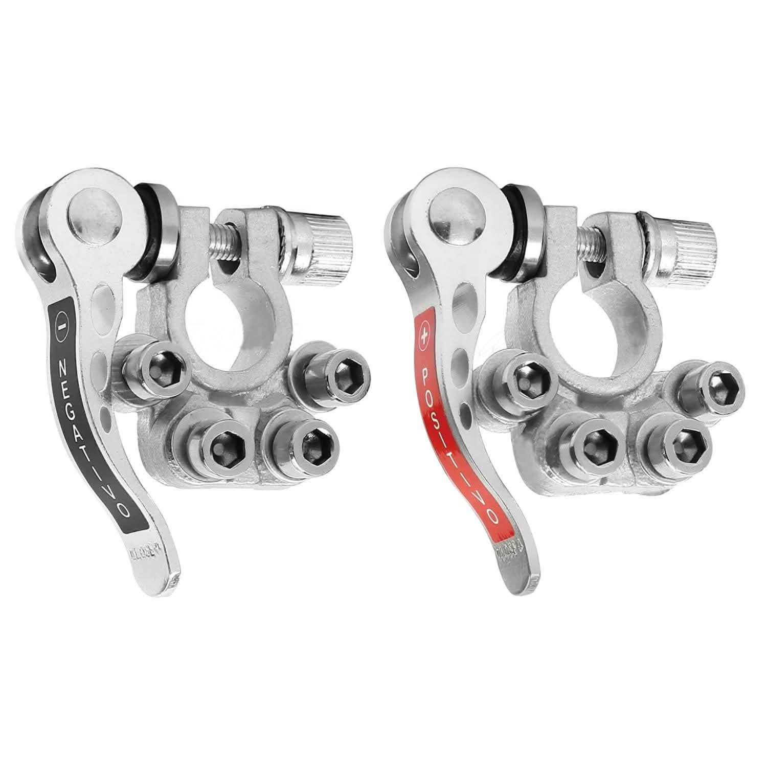 2-Piece: Battery Terminal Connector Quick Release Disconnect Car Battery Automotive - Tophatter Daily Deals