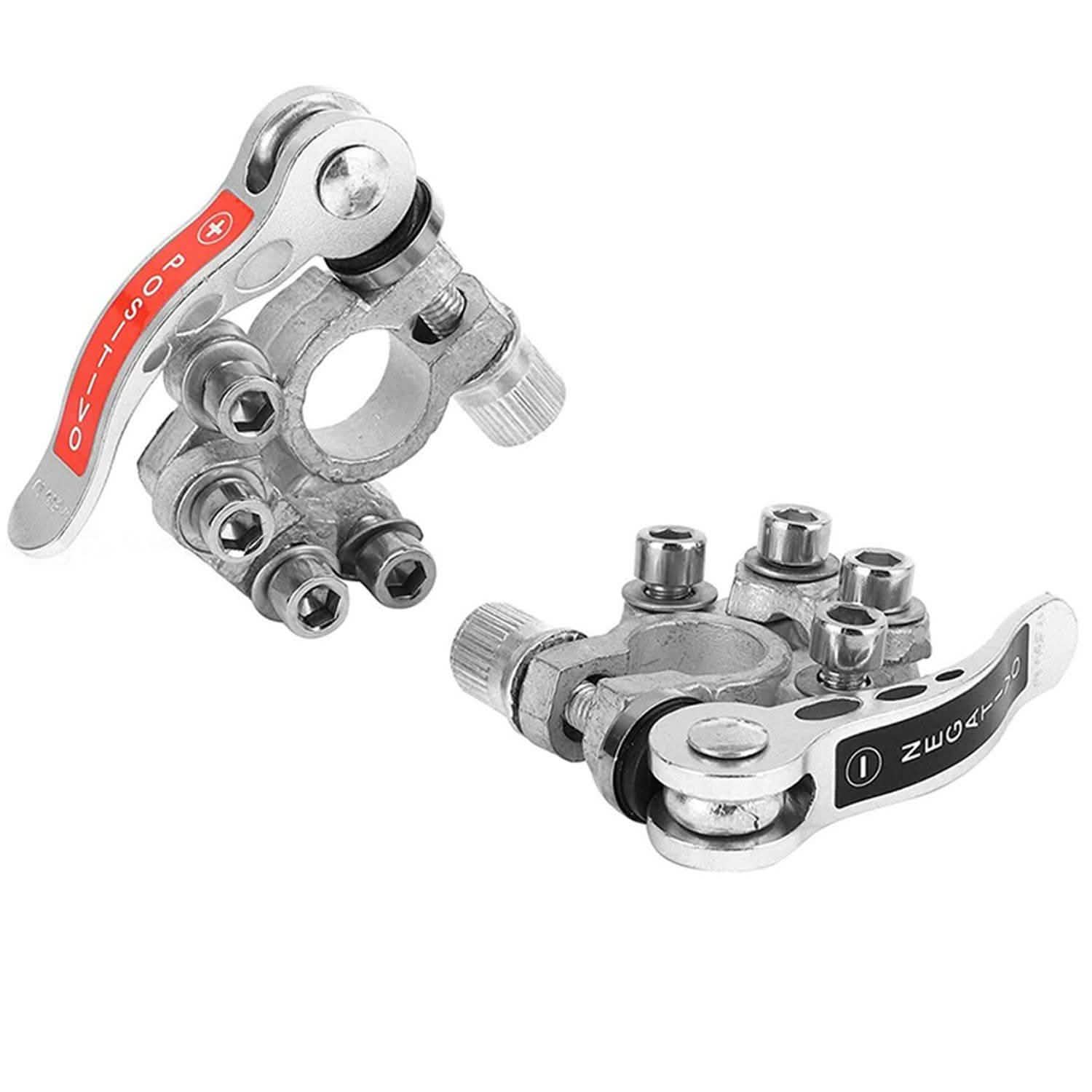 2-Piece: Battery Terminal Connector Quick Release Disconnect Car Battery Automotive - Tophatter Daily Deals
