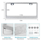 2-Piece: Bling License Plate Frames Automotive - Tophatter Daily Deals