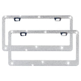 2-Piece: Bling License Plate Frames Automotive - Tophatter Daily Deals