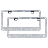 2-Piece: Bling License Plate Frames Automotive - Tophatter Daily Deals