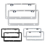 2-Piece: Bling License Plate Frames Automotive - Tophatter Daily Deals
