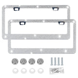2-Piece: Bling License Plate Frames Automotive - Tophatter Daily Deals
