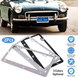 2-Piece: Bling License Plate Frames Automotive - Tophatter Daily Deals
