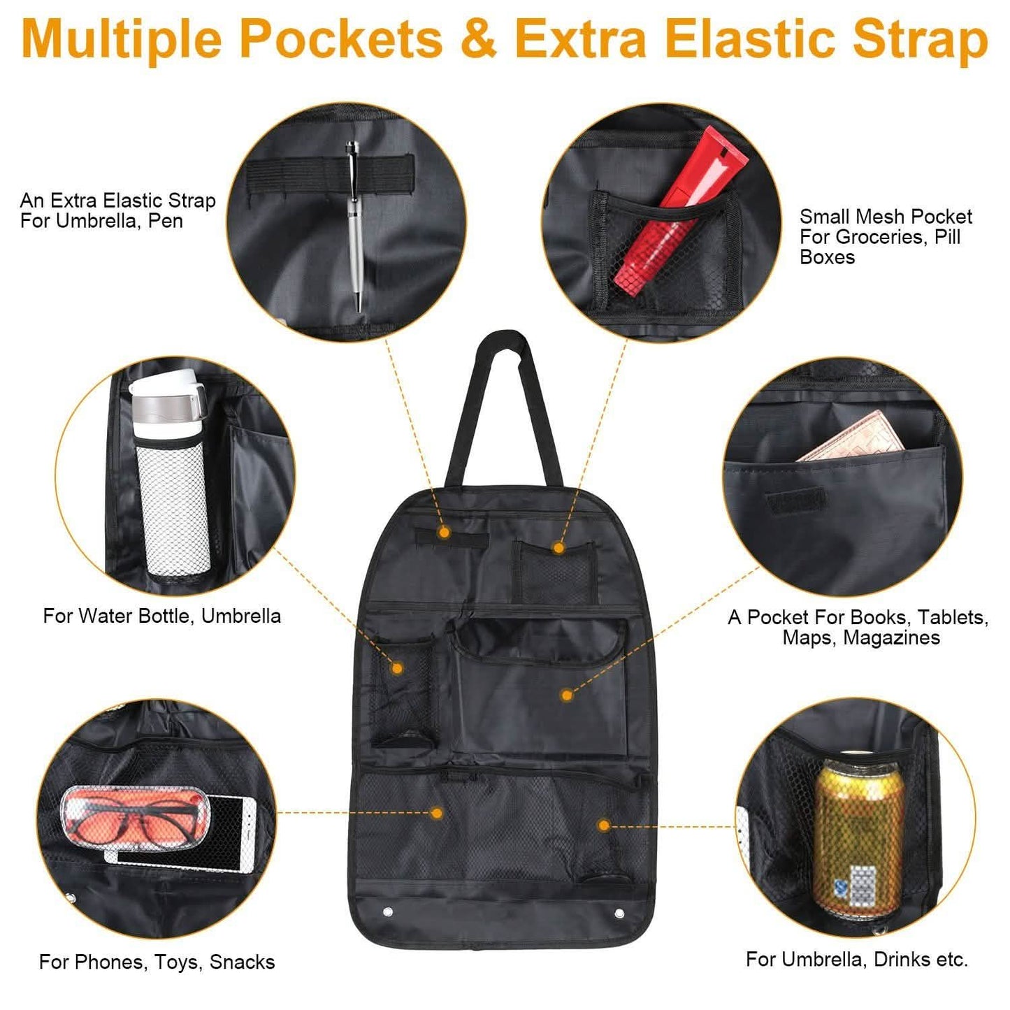 2-Piece: Car Backseat Organizer Automotive - Tophatter Daily Deals