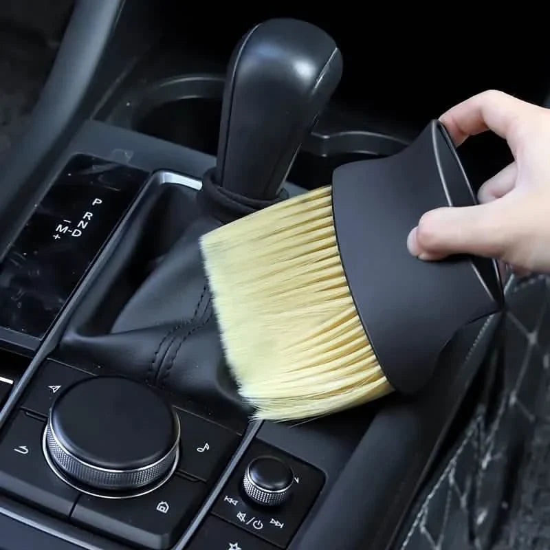 2-Piece: Car Interior Sweeping Dust Soft Brush Car Wash Tool Automotive - Tophatter Daily Deals