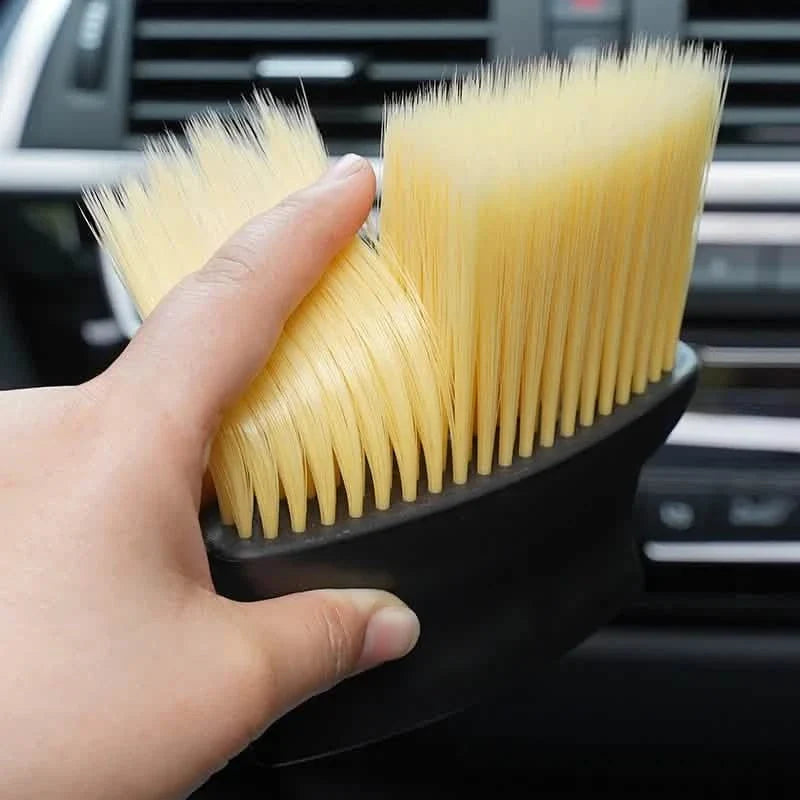 2-Piece: Car Interior Sweeping Dust Soft Brush Car Wash Tool Automotive - Tophatter Daily Deals