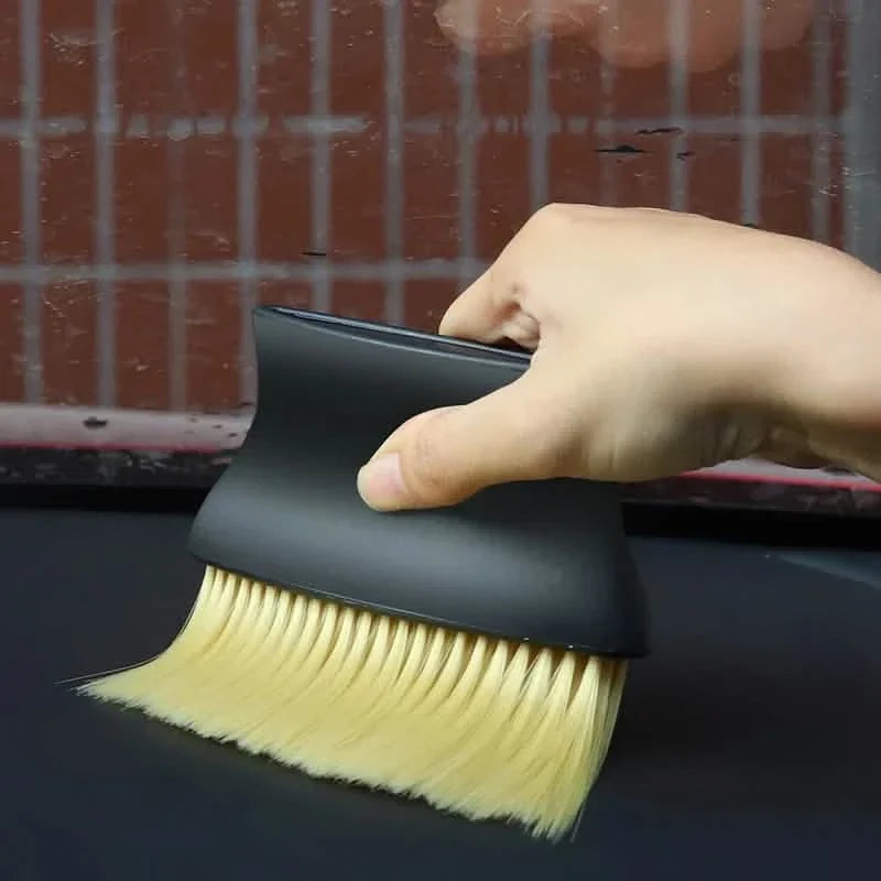 2-Piece: Car Interior Sweeping Dust Soft Brush Car Wash Tool Automotive - Tophatter Daily Deals