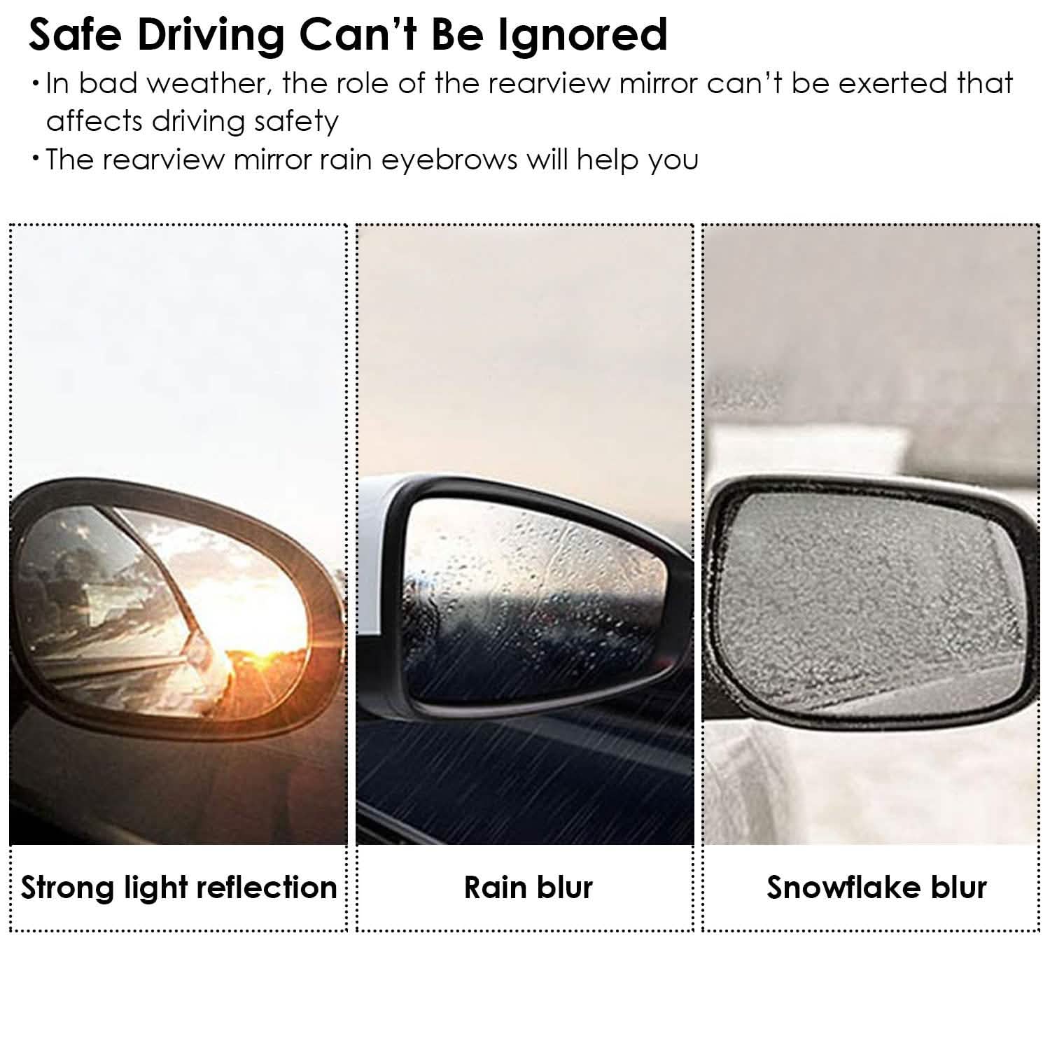 2-Piece: Car Side Mirror Rain Guard Automotive - Tophatter Daily Deals