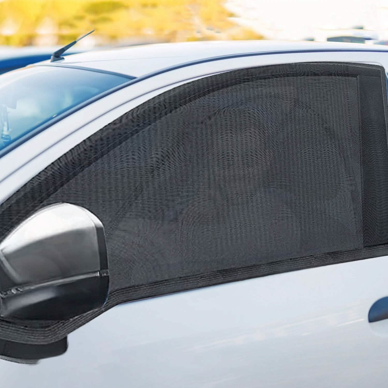 2-Piece: Car Side Window Screen Mesh Cover Automotive - Tophatter Daily Deals