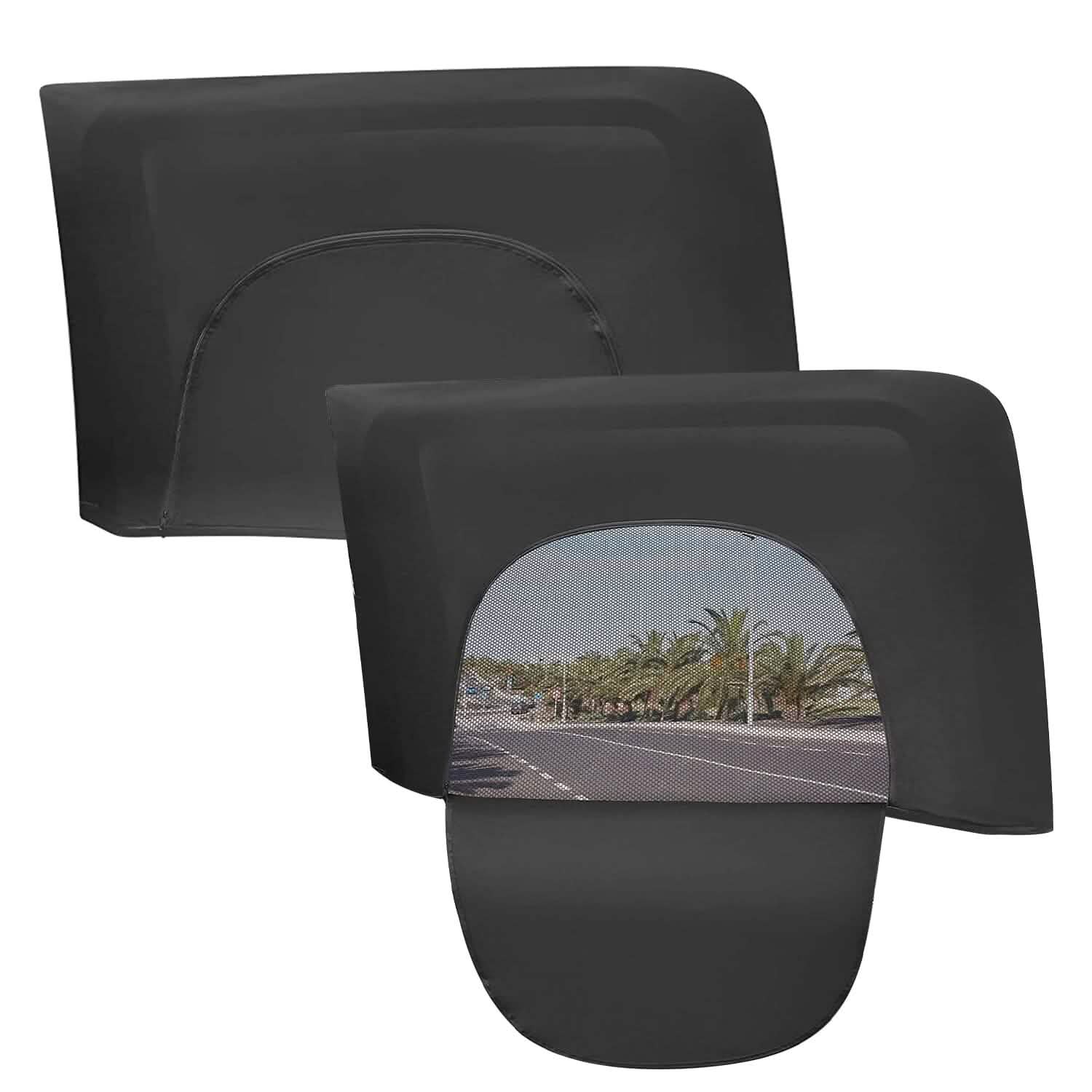 2-Piece: Car Side Window Screen Mesh Cover Automotive - Tophatter Daily Deals