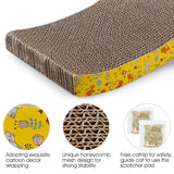 2-Piece: Cardboard S-shaped Curve Cat Scratching Pad Pet Supplies - Tophatter Daily Deals