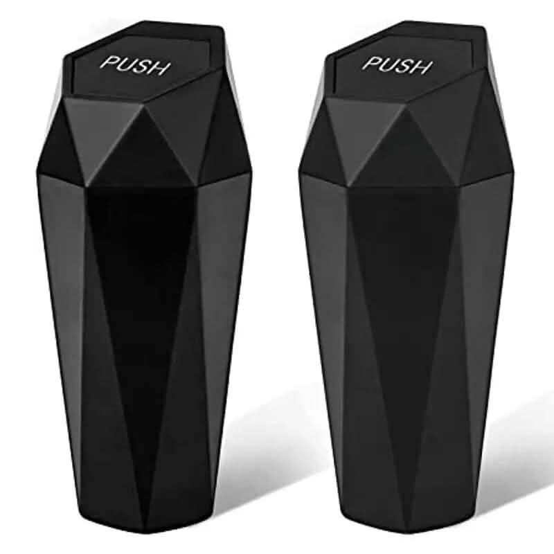 2-Piece: Compact Car Mini Trash Can Automotive - Tophatter Daily Deals