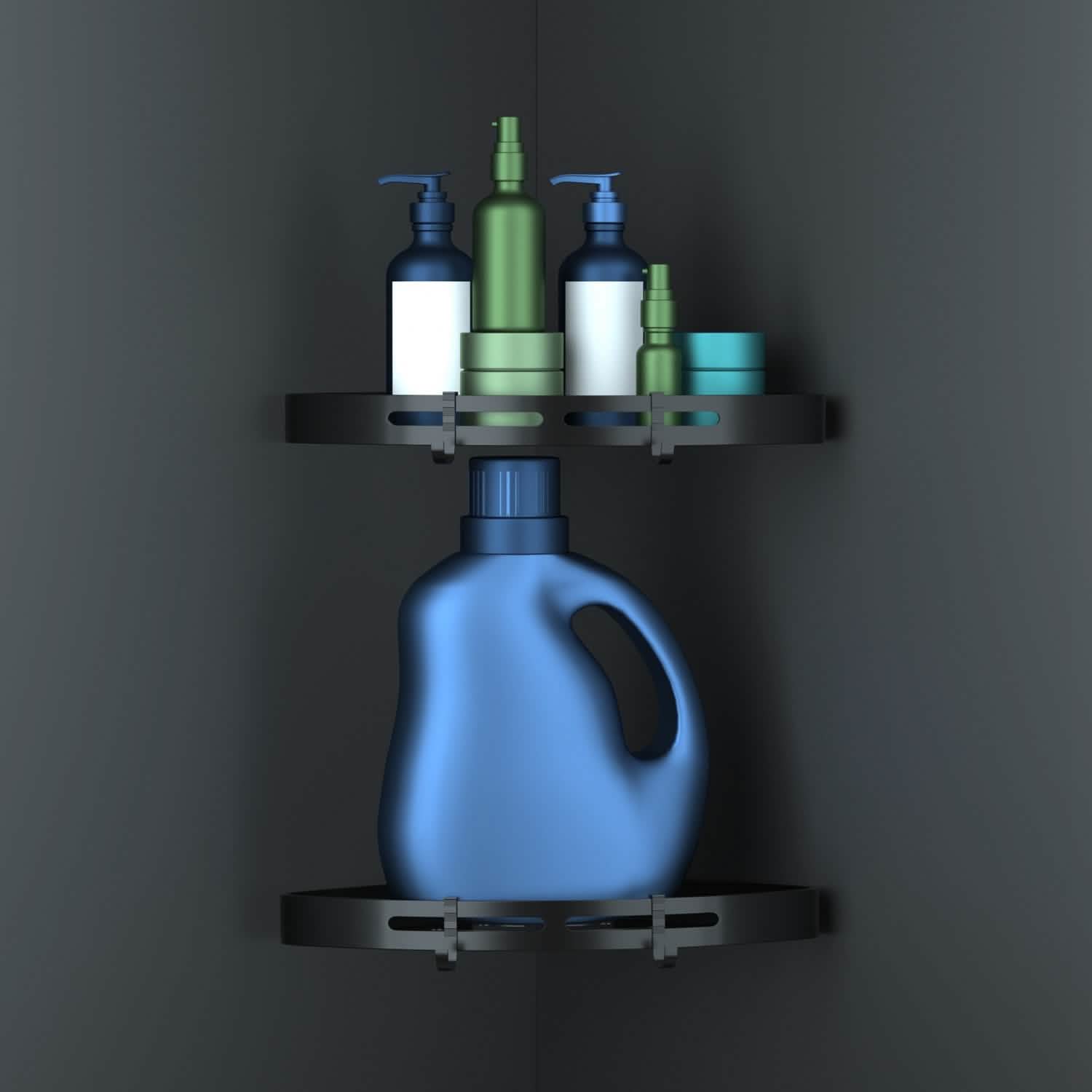 2-Piece: Corner Shower Caddy Shelf Bath - Tophatter Daily Deals