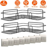 2-Piece: Corner Shower Caddy Shelves Bath - Tophatter Daily Deals