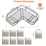 2-Piece: Corner Shower Caddy Shelves Bath - Tophatter Daily Deals