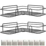 2-Piece: Corner Shower Caddy Shelves Bath - Tophatter Daily Deals