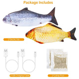 2-Piece: Electric Moving Fish Cat Toy Pet Supplies - Tophatter Daily Deals