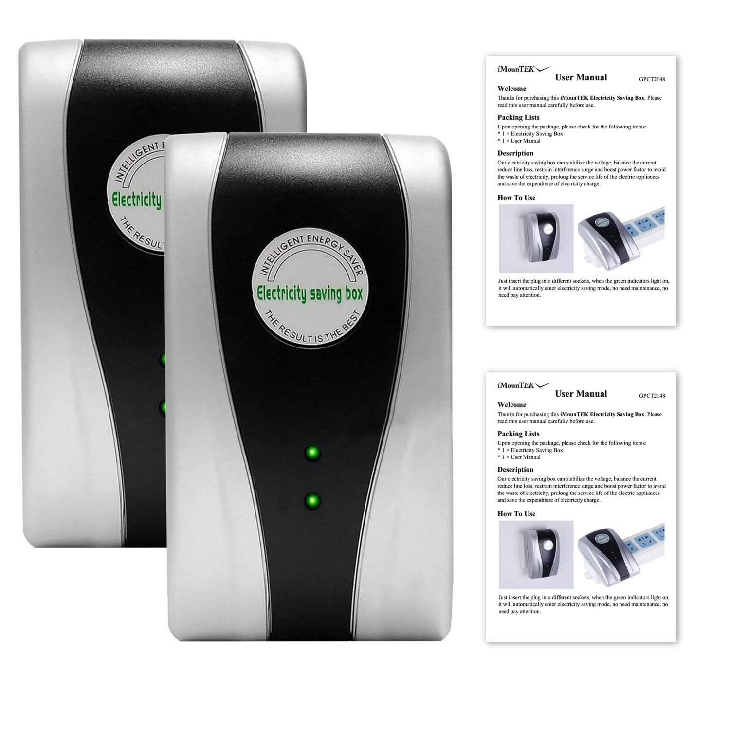 2-Piece: Electricity Saving Box Home Improvement - Tophatter Daily Deals