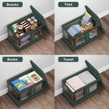 2-Piece: Foldable Stackable Storage Bins with Lid Storage & Organization - Tophatter Daily Deals