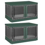 2-Piece: Foldable Stackable Storage Bins with Lid Storage & Organization - Tophatter Daily Deals