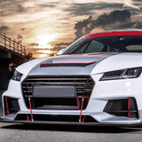 2-Piece: Front Bumper Lip Splitter Rod Automotive - Tophatter Daily Deals