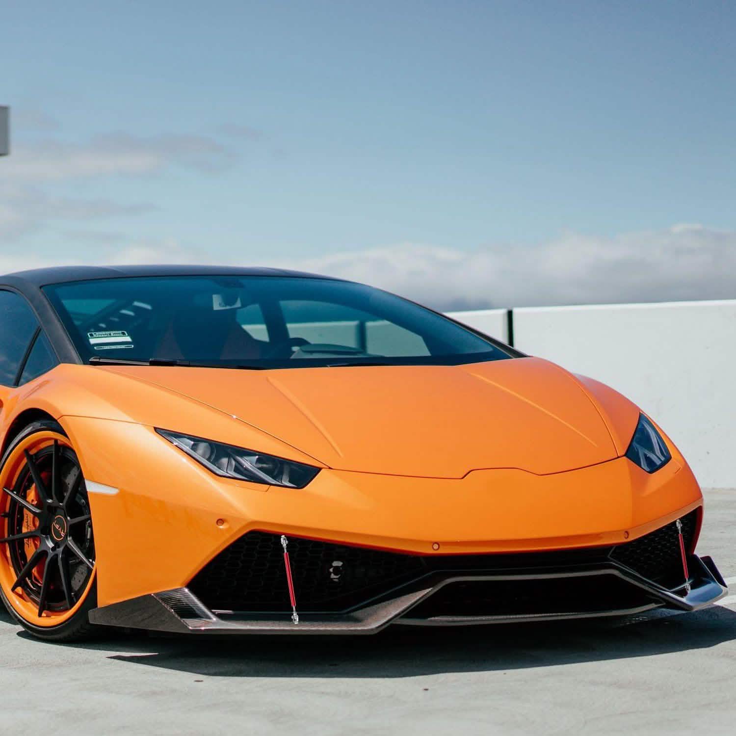 2-Piece: Front Bumper Lip Splitter Rod Automotive - Tophatter Daily Deals