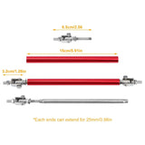 2-Piece: Front Bumper Lip Splitter Rod Automotive - Tophatter Daily Deals