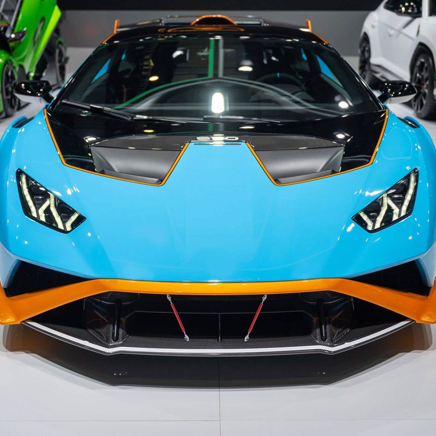 2-Piece: Front Bumper Lip Splitter Rod Automotive - Tophatter Daily Deals