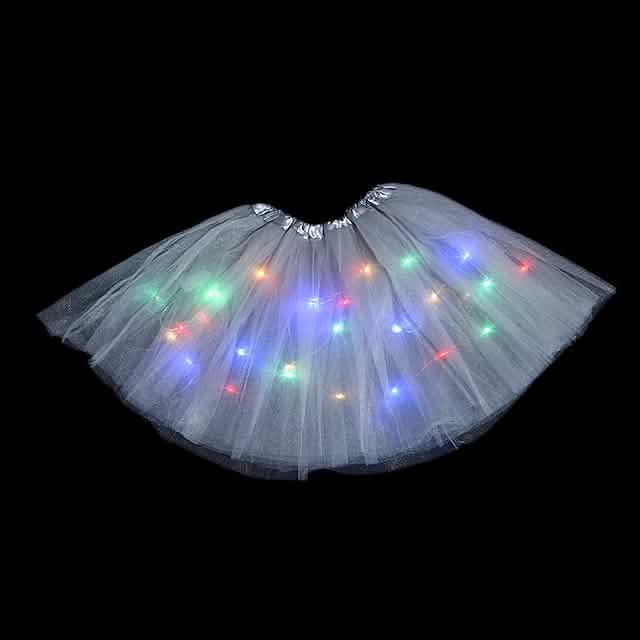 2-Piece: Girl's Skirt with LED Lights Gray Kids' & Baby Clothing - Tophatter Daily Deals