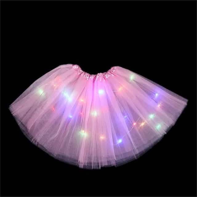 2-Piece: Girl's Skirt with LED Lights Pink Kids' & Baby Clothing - Tophatter Daily Deals