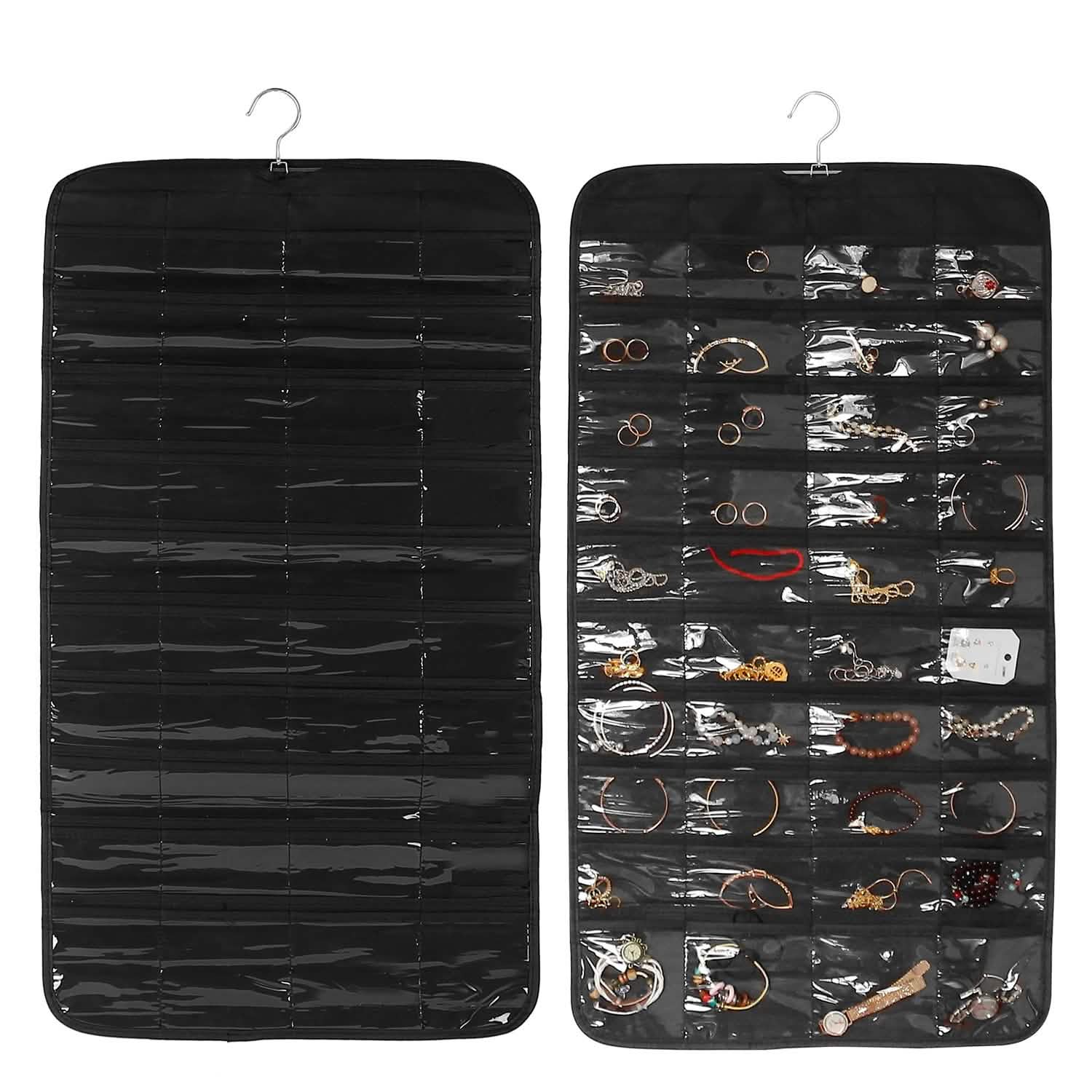 2-Piece: Hanging Jewelry Organizer Black Storage & Organization - Tophatter Daily Deals