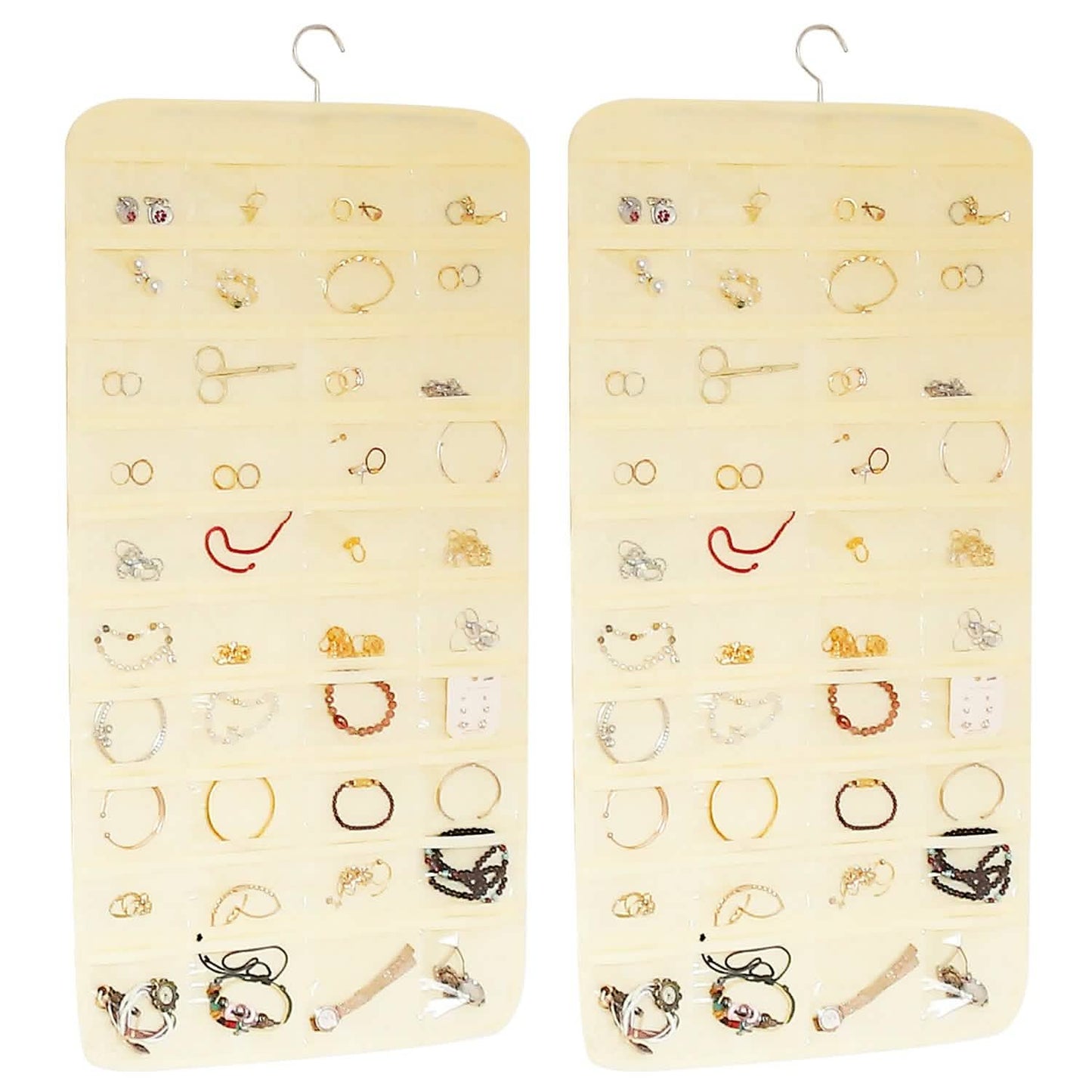 2-Piece: Hanging Jewelry Organizer Storage & Organization - Tophatter Daily Deals