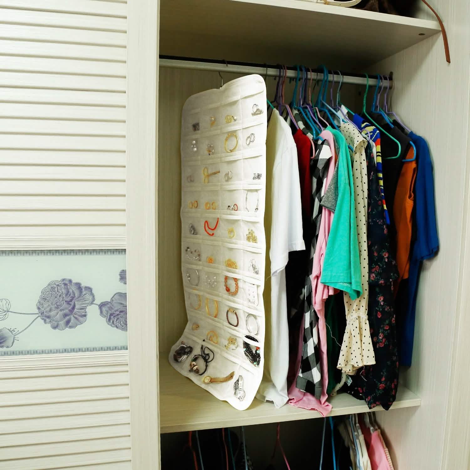 2-Piece: Hanging Jewelry Organizer Storage & Organization - Tophatter Daily Deals