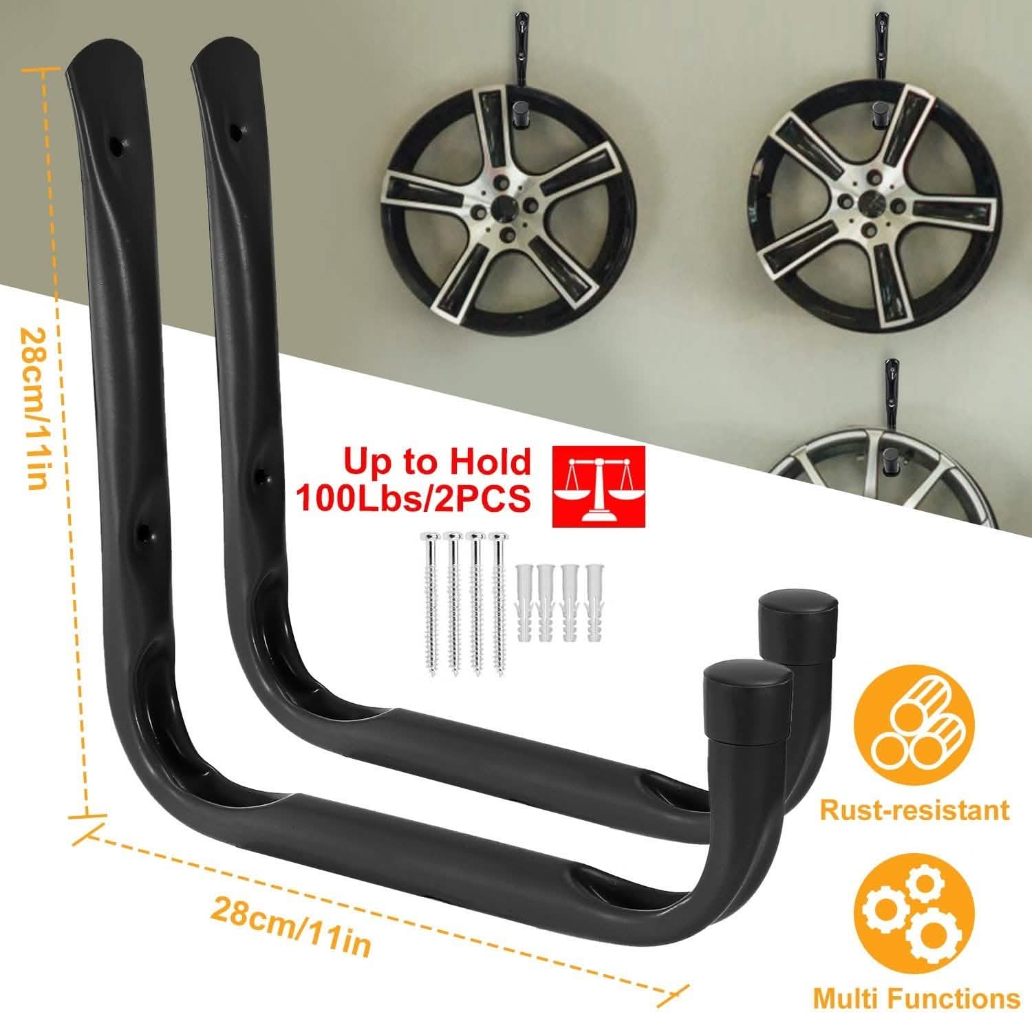 2-Piece: Heavy Duty Garage Storage Hooks Hanger Storage & Organization - Tophatter Daily Deals
