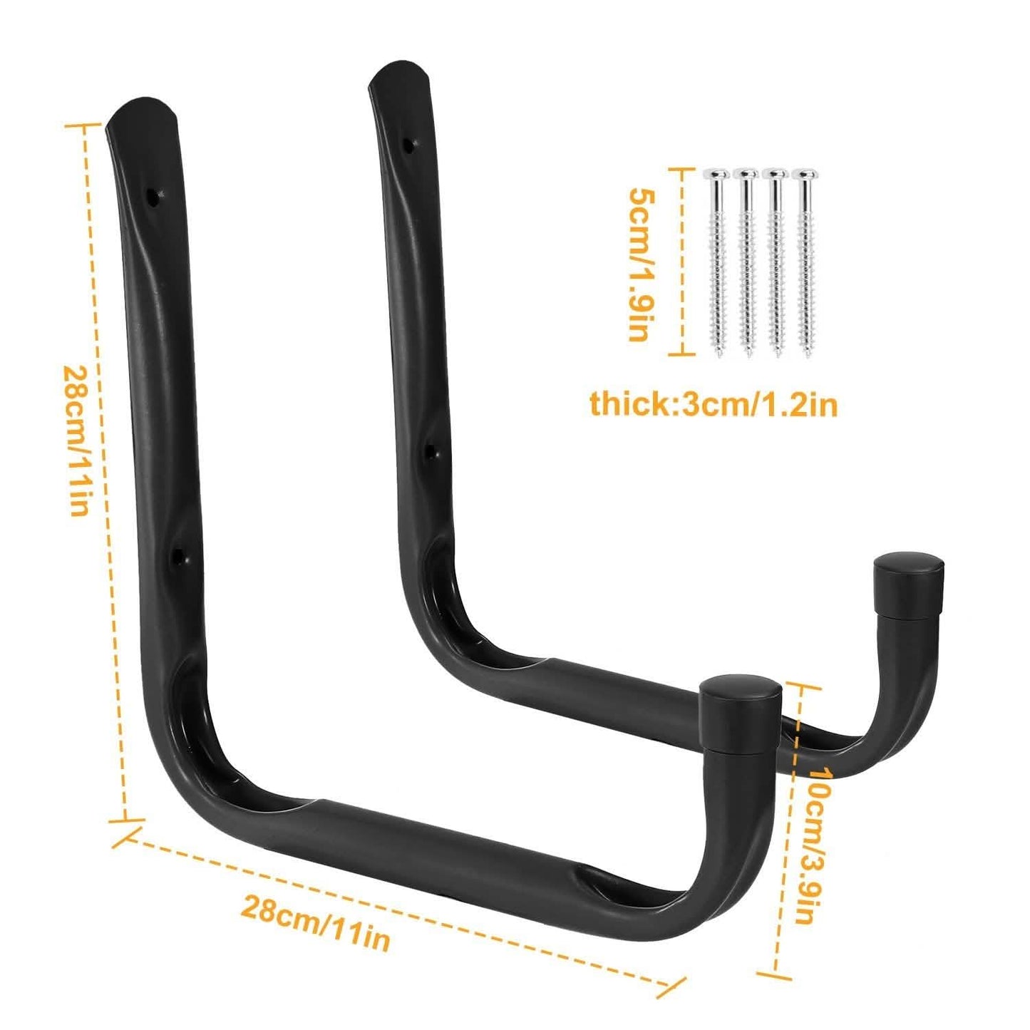 2-Piece: Heavy Duty Garage Storage Hooks Hanger Storage & Organization - Tophatter Daily Deals
