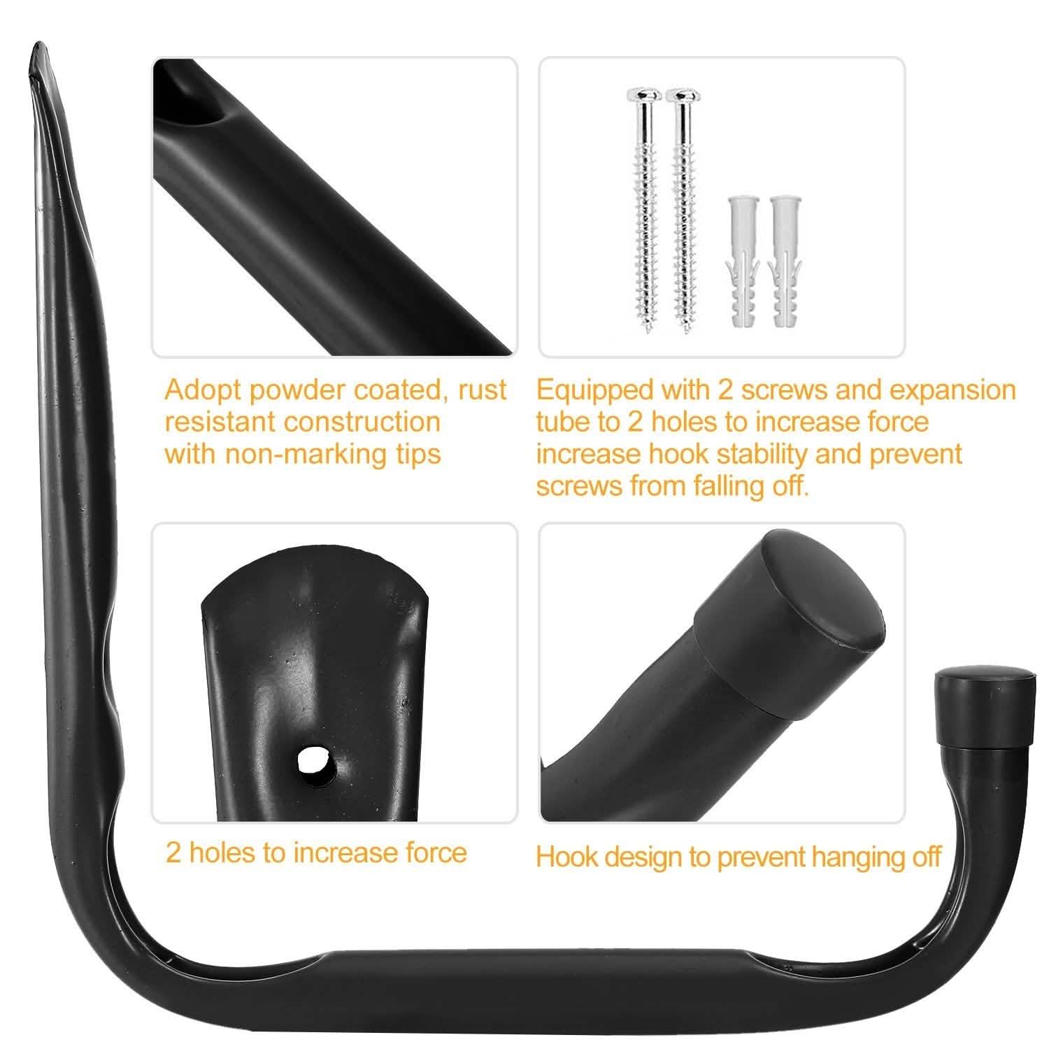 2-Piece: Heavy Duty Garage Storage Hooks Hanger Storage & Organization - Tophatter Daily Deals