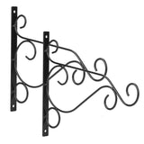 2-Piece: Iron Plant Hanging Bracket Plant Hanger Wall Hooks Garden & Patio - Tophatter Daily Deals