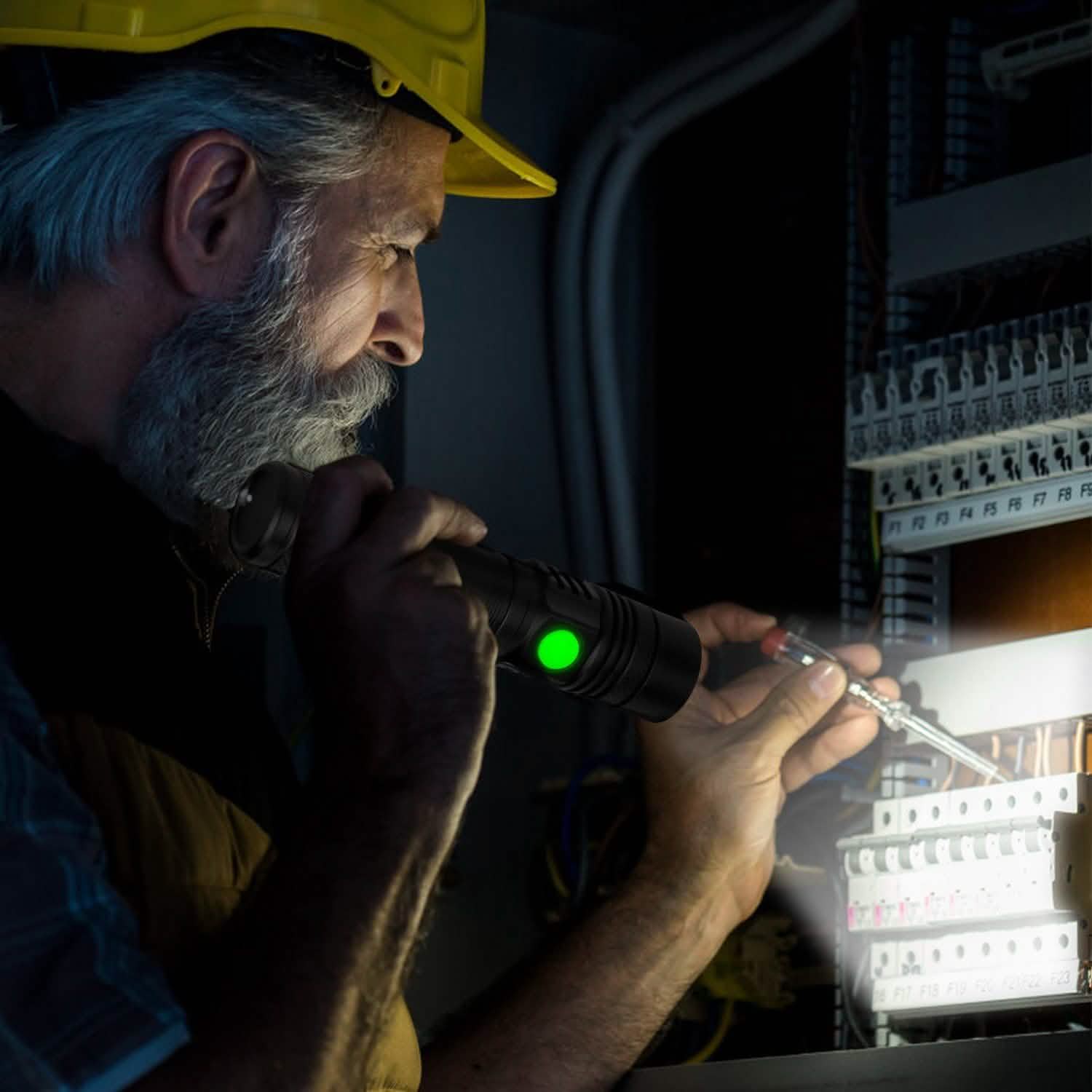 2-Piece: LED Handheld Flashlight Zoomable USB Rechargable Outdoor Recreation - Tophatter Daily Deals