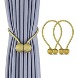 2-Piece: Magnet Curtains Bandages Buckle Gold Furniture & Decor - Tophatter Daily Deals